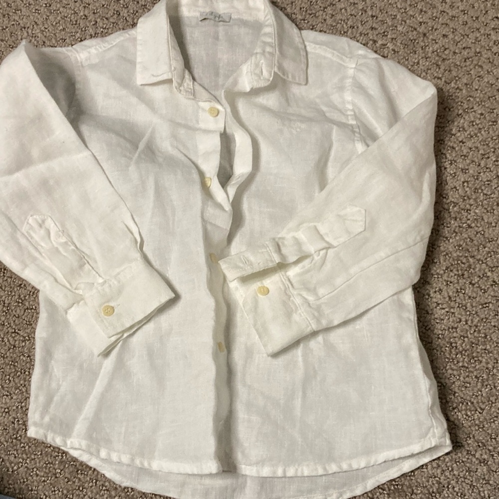Il Gufo White Button Down Shirt with Long Sleeves